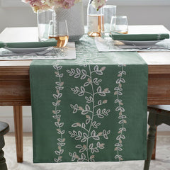 Climbing Vines Table Runner - Green, 16 in. x 90 in.