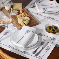 Floral Placemats, Set of 4 - Floral Border