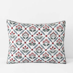 Elderberry Reversible Quilted Sham - White, Standard