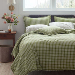 Classic Plaids Yarn-Dyed Cotton Sham - Henri Plaid, Euro