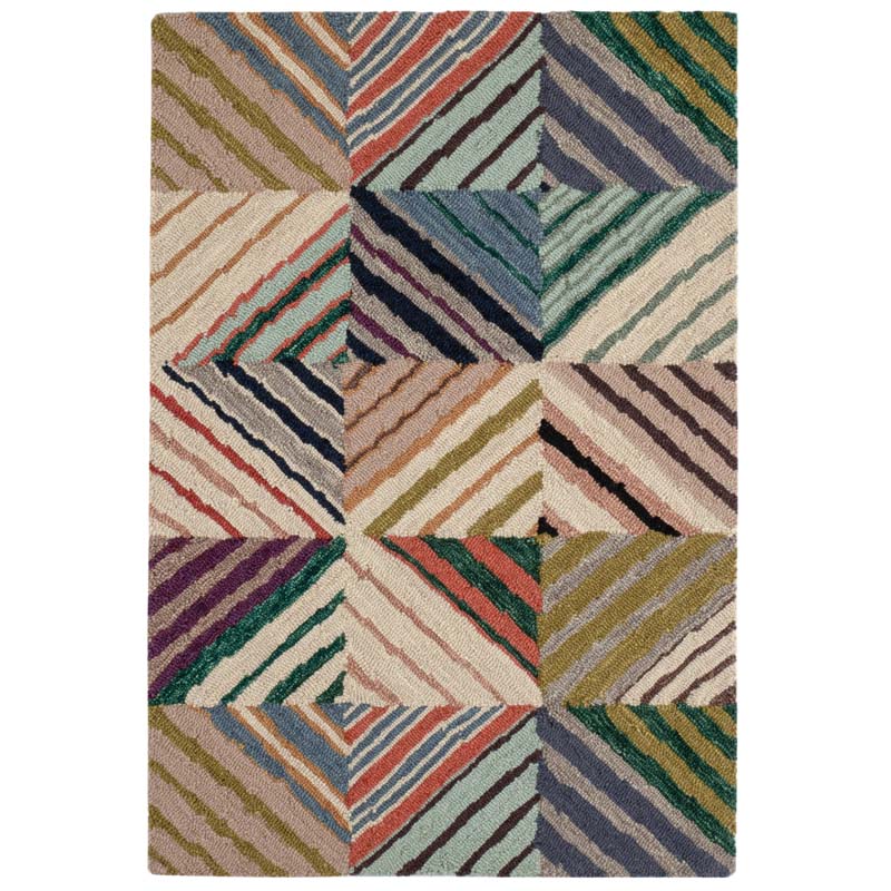 Potter Hand Hooked Wool Rug - Multi, 5' x 8'
