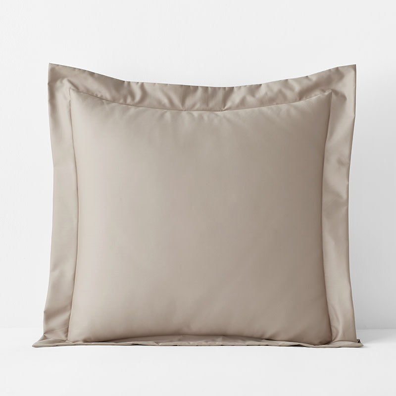 Premium Smooth Supima® Cotton Wrinkle-Free Sateen Sham - Light Birch, Euro