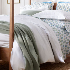 Premium Cool Supima® Cotton Percale Pillowcase Set - White, King