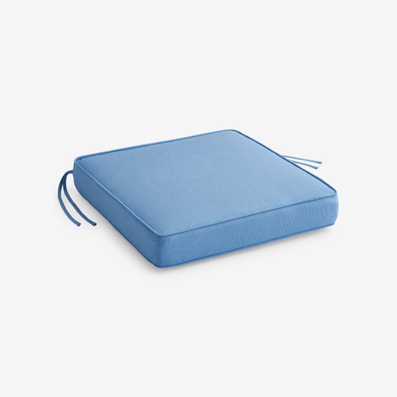 Rain Boxed Edge Replacement Chair Cushion - Air Blue, 16 in. x 15 in.