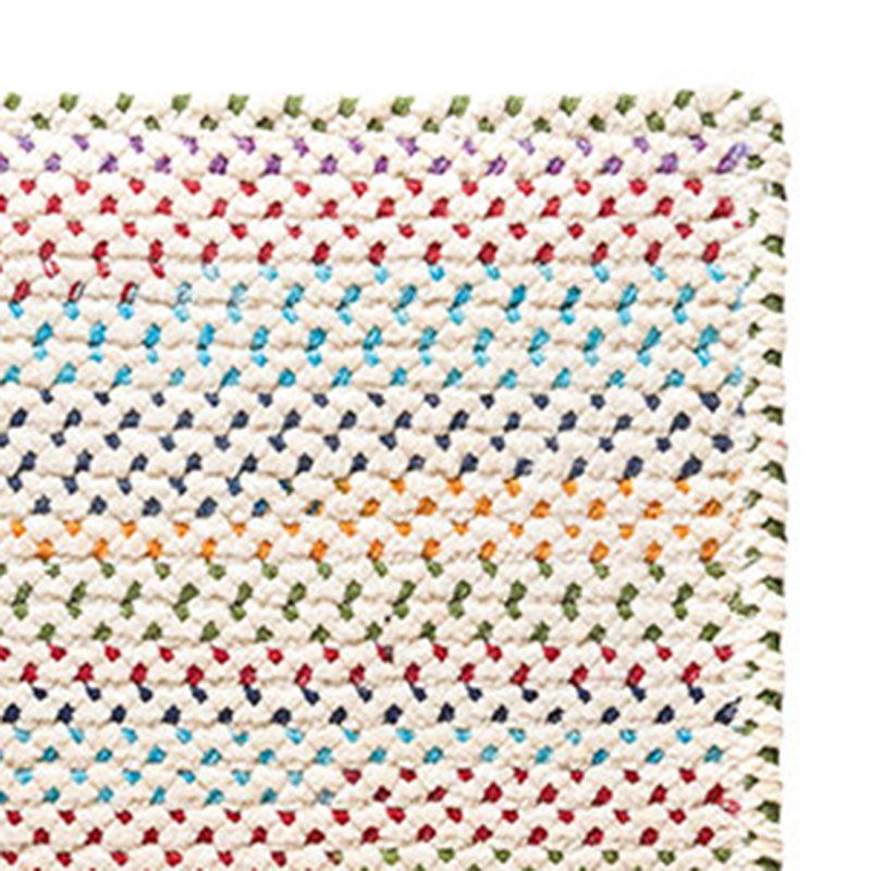 Dramatic Static Reversible Braided Rug - Multi, Swatch