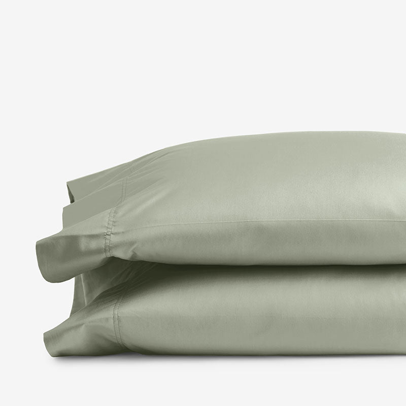 Classic Smooth Rayon Made From Bamboo Sateen Pillowcase Set - Tarragon, King