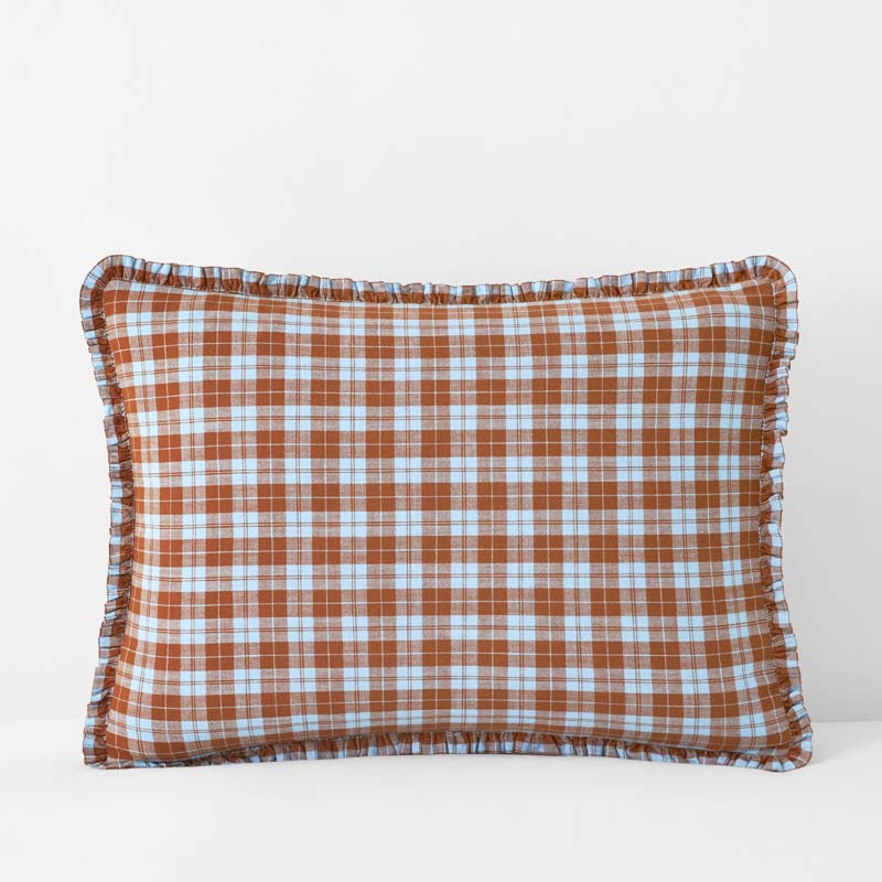 Classic Plaids Yarn-Dyed Cotton Sham - Harbor Plaid, King