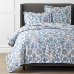 Garden Song Premium Smooth Sateen Duvet Cover - Mint Green, King/Cal. King