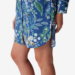 Poplin Women's Nightshirt - Peacock, XL