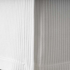 Matelassé 18 in. Bed Skirt - Vertical Stripe White, Twin