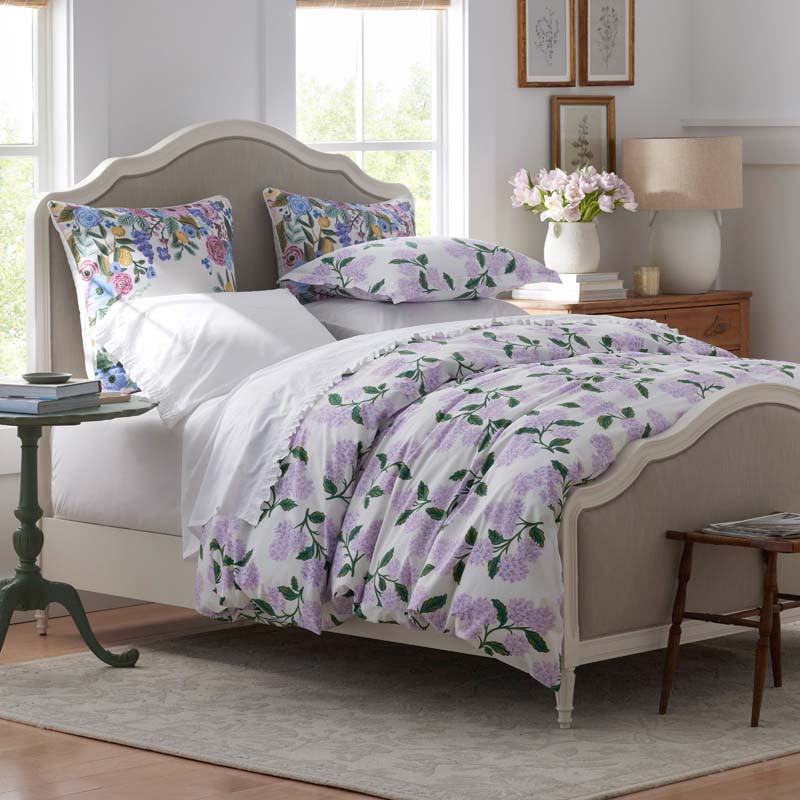 Hydrangea Classic Cool Cotton Percale Comforter - Lilac, King/Cal. King