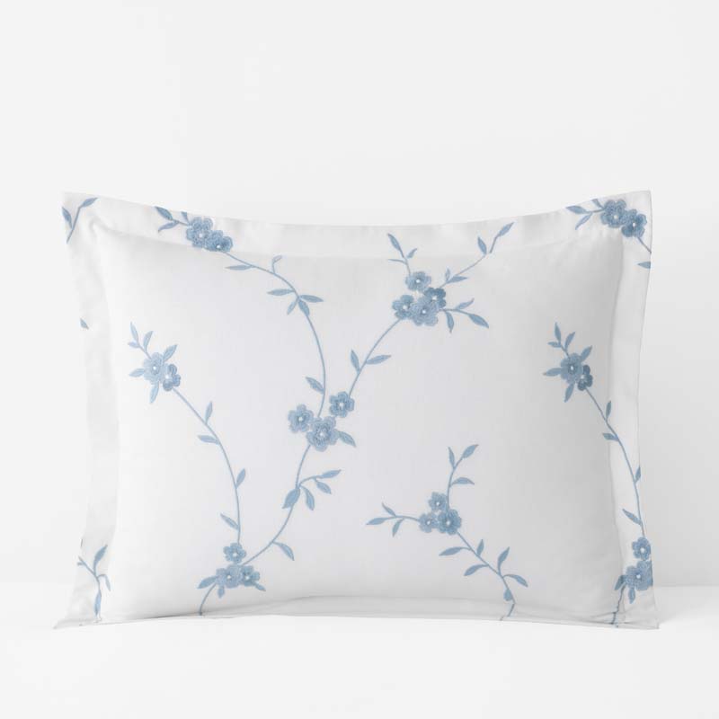 Brinda Floral Sham - White, Standard