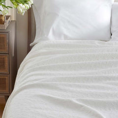 Delicate Floral Blanket - Cream, Twin/Twin XL