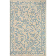Arboretum Wool Rug - Aviary Periwinkle, 7' 9" x 9' 9"