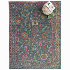Hand Knotted Traditional Wool Rug -  Berry Multi, 3' x 5'