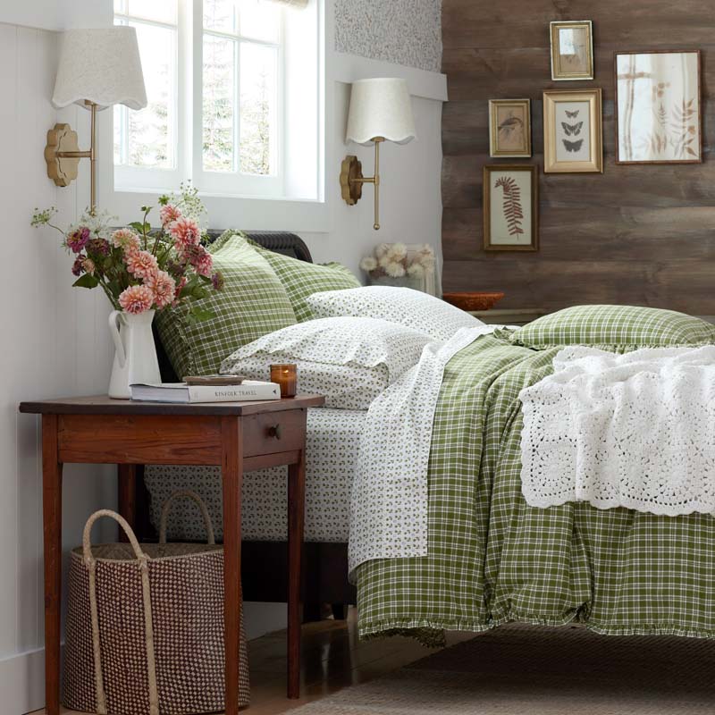 Classic Plaids Yarn-Dyed Cotton Duvet Cover - Henri Plaid, Full