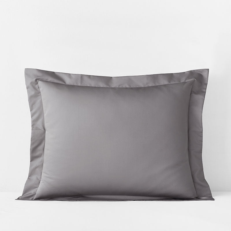 Premium Smooth Supima® Cotton Wrinkle-Free Sateen Sham - Silver, King