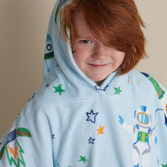 Hooded Poncho - Space Cadet