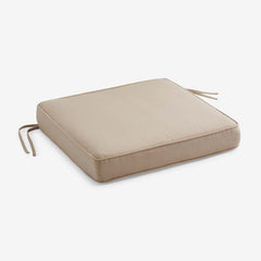 Rain Boxed Edge Replacement Chair Cushion - Antique Beige, 18 in. x 18 in.