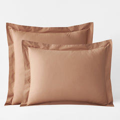 Classic Cool Cotton Percale Sham - Clay, Standard