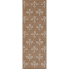 Floral Outdoor Rug - Beige, 2' 7" x 7' 6" Runner