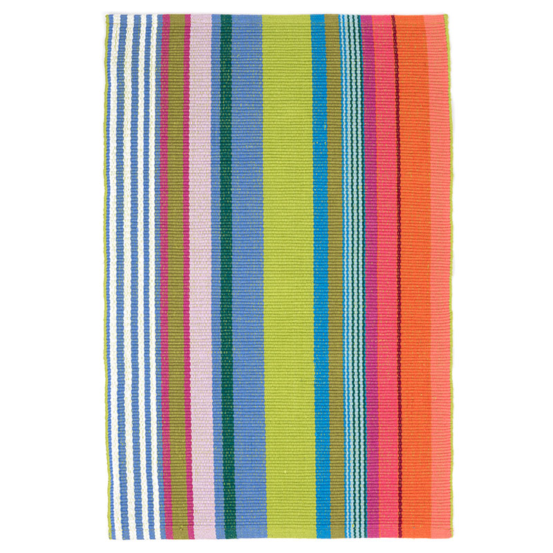 Mellie Stripe Handwoven Cotton Rug - Multi, 2' x 3'
