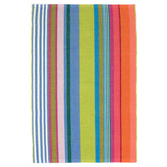 Mellie Stripe Handwoven Cotton Rug - Multi, 2' 6" x 8' Runner