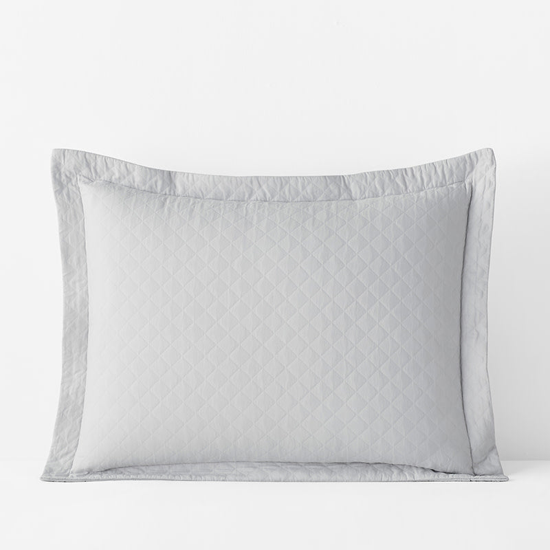 Norfolk Premium Smooth Egyptian Cotton Sateen Sham - Fog, King