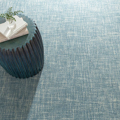 Crosshatch Hand Hooked Wool Rug -  Aegean Blue, 2' x 3'