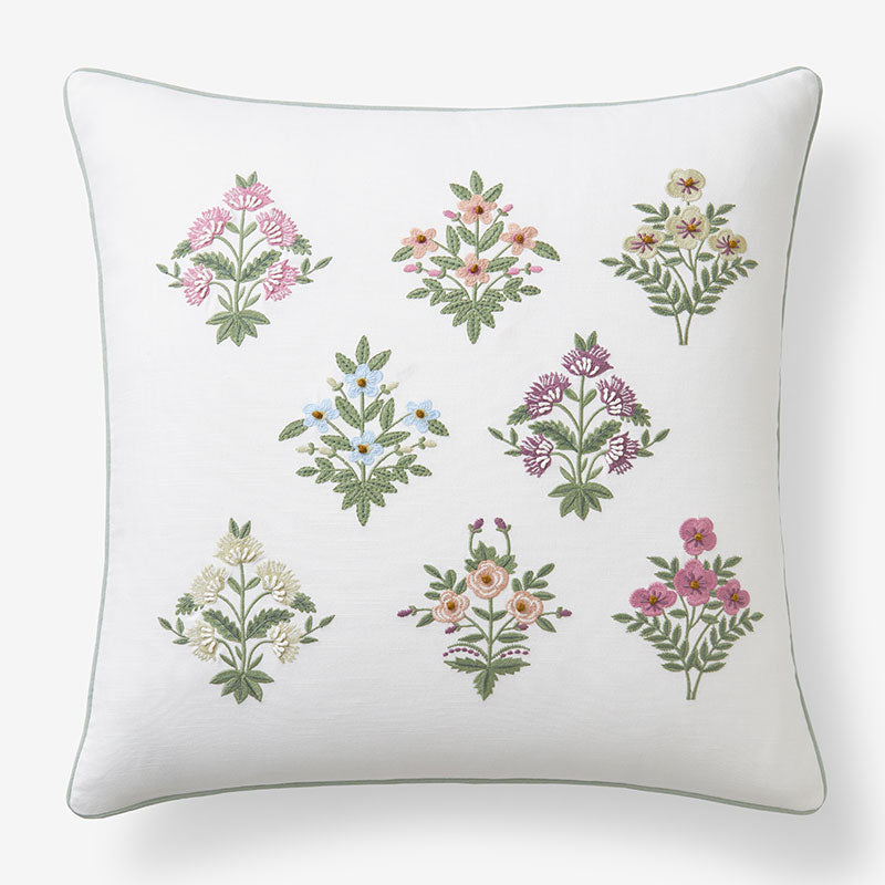 Estee Garden Decorative Square Pillow Cover - Green Multi