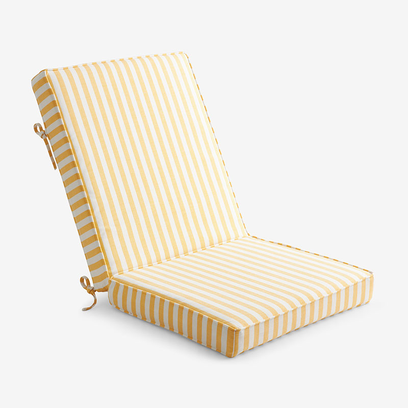 Chair & Seatback Cushion - Sail Away Sunflower
