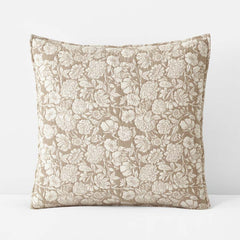 Kyla Floral Quilted Sham - Beige, Euro
