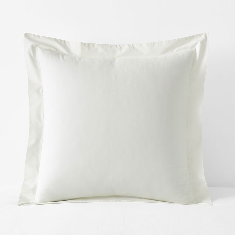Premium Cool Supima® Cotton Percale Sham - Cream, Euro