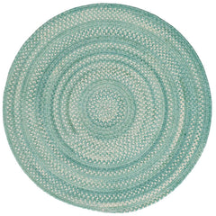 Bambini Braided Chenille Rug - Aqua, 5' Round