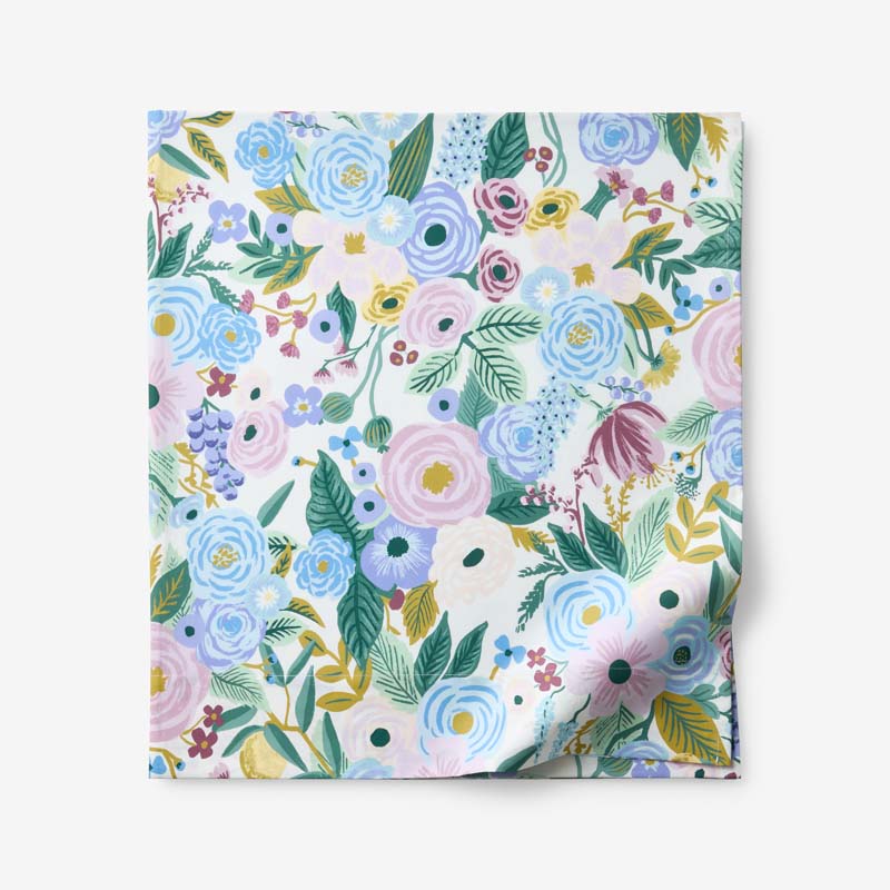 Garden Party Classic Cool Cotton Percale Flat Bed Sheet - Lilac, Full