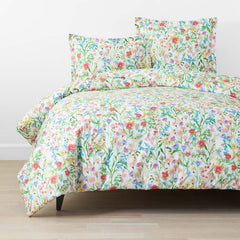 Garden Symphony Classic Cool Cotton Percale Duvet Cover - Multi, Full/Queen