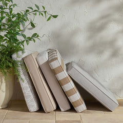 Replacement Boxed Edge Chair Cushion - Antique Beige, 16 in. x 15 in.