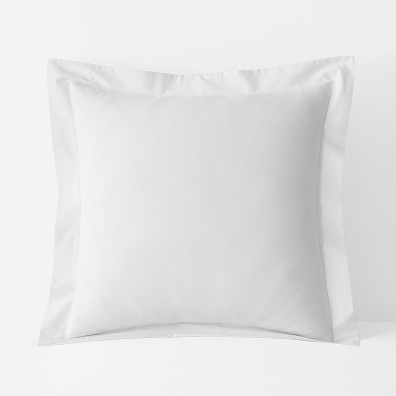 Brushed Cotton Sham - White, Euro