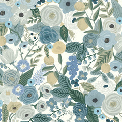 Garden Party Traditional Wallpaper - Indigo Multi, Swatch