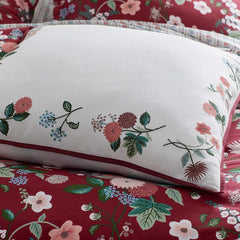 Dahlia Decorative Square Pillow Cover - Ivory, 26 in. x 26 in.