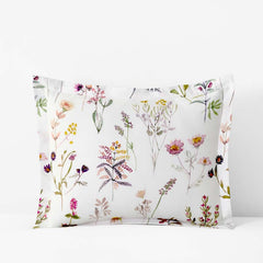 Blooming Garden Classic Smooth Sateen Sham - White Multi, Standard