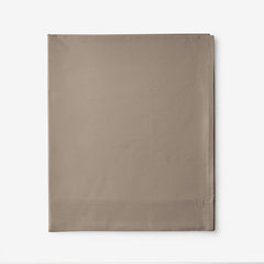 Classic Cool Cotton Percale Flat Bed Sheet - Mocha, King