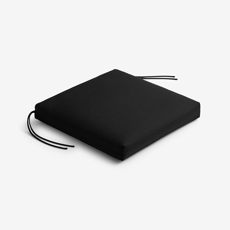 Replacement Knife Edge Chair Cushion - Black, 20 in. x 20 in.