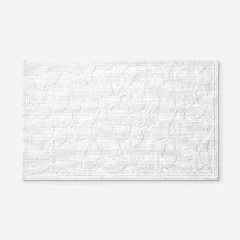 Flatwoven Textured Bath Mat - Leaves, 17 in. x 24 in.