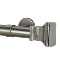 Flared Square Finial and 1" diameter Rod Set - Stainless, 96"