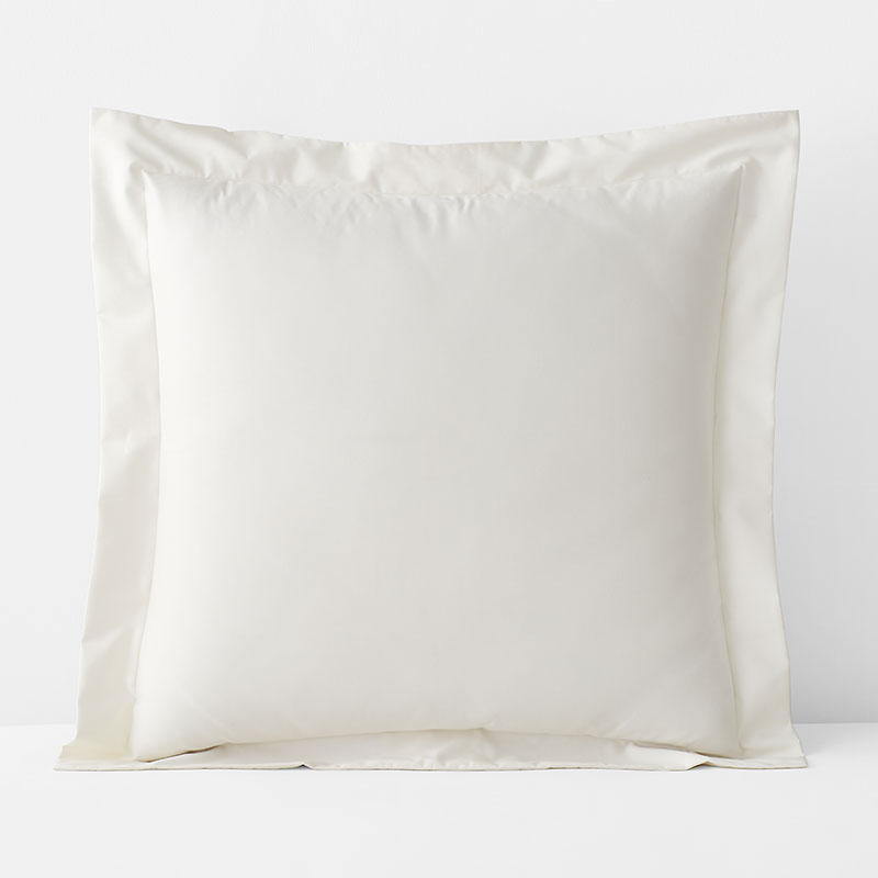 Classic Smooth Wrinkle-Free Sateen Sham - Creme, Euro