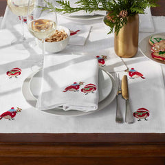 Embroidered Novelty Placemats, Set of 4 - Birds