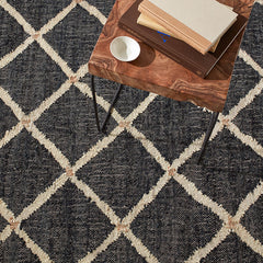Kali Handwoven Jute Rug - Black, 2' 6" x 8' Runner