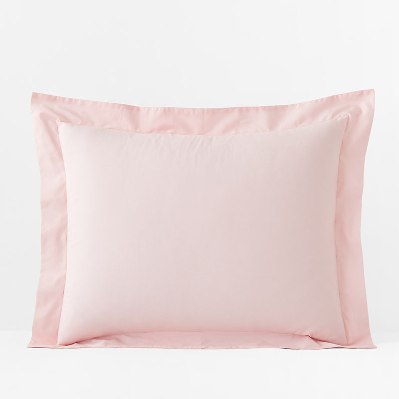 Classic Cool Organic Cotton Percale Solid Sham - Petal Pink, Standard