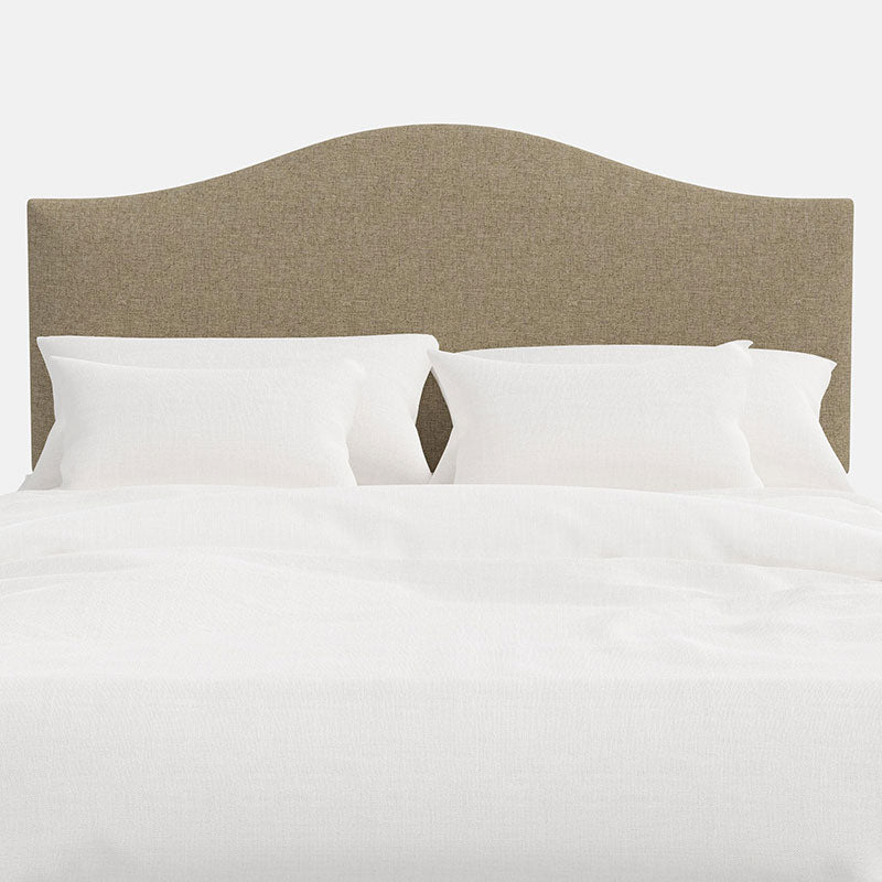 Saddle Textured Linen Headboard - Linen, Full